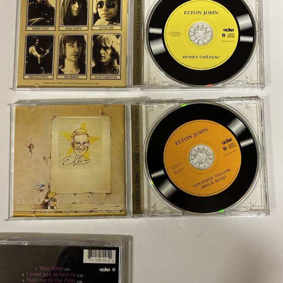 4 CD Lot Elton John Releases Yellow Brick Road, Honky Chateau Elton John - Picture 7 of 11
